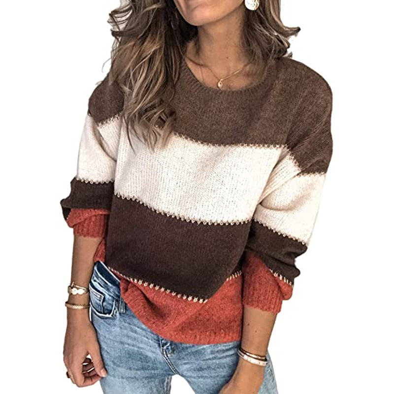 Hot Sale Color Blocking Women’s Sweater